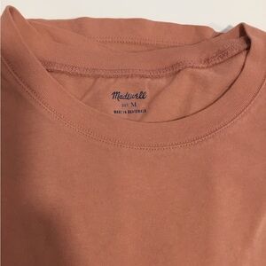 Madewell peach/light orange short sleeve Tee